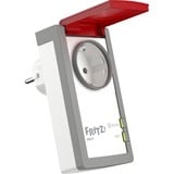 FRITZ! FRITZ!DECT 210, Adaptador de enchufe blanco/Rojo, DECT 210, Interior / exterior, Blanco, IP44, Corriente, Tensión, kW, Digital, Inalámbrico