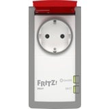 FRITZ! FRITZ!DECT 210, Adaptador de enchufe blanco/Rojo, DECT 210, Interior / exterior, Blanco, IP44, Corriente, Tensión, kW, Digital, Inalámbrico