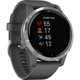 Garmin vívoactive 4 3,3 cm (1.3") Plata GPS (satélite), SmartWatch gris, 3,3 cm (1.3"), Pantalla táctil, Wifi, GPS (satélite), 50,5 g