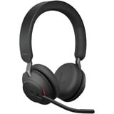 Jabra Evolve2 65, MS Stereo Auriculares Inalámbrico Diadema Oficina/Centro de llamadas USB tipo A Bluetooth Negro, Auriculares con micrófono negro, MS Stereo, Inalámbrico, Oficina/Centro de llamadas, 20 - 20000 Hz, 176,4 g, Auriculares, Negro