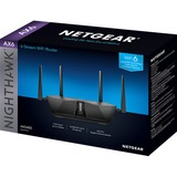 Netgear Nighthawk AX5400 router inalámbrico Gigabit Ethernet Doble banda (2,4 GHz / 5 GHz) Negro negro, Wi-Fi 6 (802.11ax), Doble banda (2,4 GHz / 5 GHz), Ethernet, Negro, Router de sobremesa