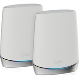 Netgear Orbi WiFi6 router inalámbrico , Enrutador de malla blanco/Plateado, Blanco, Interno, Poder, 460 m², Tribanda (2,4 GHz/5 GHz/5 GHz), Wi-Fi 6 (802.11ax)