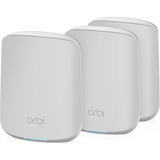 Netgear WiFi 6 Orbi 1200 Mbit/s Blanco, Enrutador de malla blanco/Plateado, Netgear WiFi 6 Orbi, 1200 Mbit/s, 600 Mbit/s, 1000 Mbit/s, Multi User MIMO, 128-bit AES, Ethernet (RJ-45)