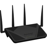 Synology RT2600AC router inalámbrico Gigabit Ethernet Doble banda (2,4 GHz / 5 GHz) 4G Negro negro, Wi-Fi 4 (802.11n), Doble banda (2,4 GHz / 5 GHz), Ethernet, 4G, Negro, Router de sobremesa