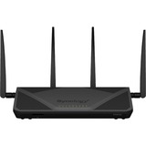 Synology RT2600AC router inalámbrico Gigabit Ethernet Doble banda (2,4 GHz / 5 GHz) 4G Negro negro, Wi-Fi 4 (802.11n), Doble banda (2,4 GHz / 5 GHz), Ethernet, 4G, Negro, Router de sobremesa