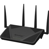 Synology RT2600AC router inalámbrico Gigabit Ethernet Doble banda (2,4 GHz / 5 GHz) 4G Negro negro, Wi-Fi 4 (802.11n), Doble banda (2,4 GHz / 5 GHz), Ethernet, 4G, Negro, Router de sobremesa