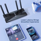 TP-Link Archer AX50 router inalámbrico Gigabit Ethernet Doble banda (2,4 GHz / 5 GHz) 4G Negro negro, Wi-Fi 6 (802.11ax), Doble banda (2,4 GHz / 5 GHz), Ethernet, 4G, Negro, Router de sobremesa