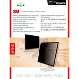 3M Filtro de privacidad con marco de para monitor de escritorio con pantalla panorámica de 20" 50,8 cm (20"), 16:9, Monitor, Filtro de privacidad para pantallas con marco, Antirreflectante