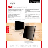 3M Filtro de privacidad con marco de para monitor de escritorio con pantalla panorámica de 20" (16:10) 51 cm (20.1"), 16:10, Monitor, Filtro de privacidad para pantallas con marco, Antirreflectante