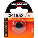 Ansmann 1516-0004 pila doméstica Batería de un solo uso CR1632 Litio Batería de un solo uso, CR1632, Litio, 3 V, 1 pieza(s), 120 mAh
