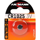 Ansmann 3V Lithium CR1025 Batería de un solo uso Litio Batería de un solo uso, CR1025, Litio, 3 V, 1 pieza(s), Plata