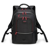DICOTA Backpack Plus SPIN mochila Negro Poliéster negro, Deporte, Unisex, 35,6 cm (14"), Compartimento del portátil, Poliéster