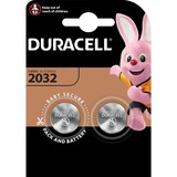 Duracell 2032 Batería de un solo uso CR2032 Litio negro, Batería de un solo uso, CR2032, Litio, 3 V, 2 pieza(s), Plata