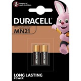Duracell MN21 Batería de un solo uso Alcalino Batería de un solo uso, Alcalino, 12 V, 2 pieza(s), Negro, Oro, Plata, 7,4 g