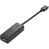 HP Adaptador USB-C a DP negro, 3.2 Gen 1 (3.1 Gen 1), USB Tipo C