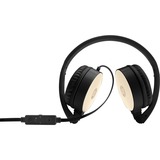 HP Auriculares estéreo H2800 (Negros y dorados), Auriculares con micrófono negro/Dorado, Alámbrico, Llamadas/Música, 125 g, Auriculares, Negro, Oro