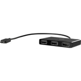 HP Concentrador USB-C a USB-A, Hub USB negro, USB 3.2 Gen 1 (3.1 Gen 1) Type-C, USB 3.2 Gen 1 (3.1 Gen 1) Type-A, Negro, HP ZBook Studio G4 MWS HP ZBook 15 G4 HP ZBook 17 G4 HP ZBook 15u G4 HP ProBook x360 11 G1 EE HP..., Hogar, 36,5 g