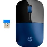 HP Ratón inalámbrico azul Z3700 negro/Azul, Ambidextro, Óptico, RF inalámbrico, 1200 DPI, Negro, Azul