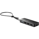 HP USB-C Travel Hub G2 USB 3.2 Gen 1 (3.1 Gen 1) Type-C, Estación de acoplamiento negro, USB 3.2 Gen 1 (3.1 Gen 1) Type-C, HDMI, USB 3.2 Gen 1 (3.1 Gen 1) Type-A, VGA, 3840 x 2160 Pixeles, Hogar, 173 mm, 48 mm