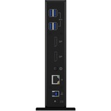 ICY BOX IB-DK2242AC Alámbrico USB 3.2 Gen 1 (3.1 Gen 1) Type-A Negro, Estación de acoplamiento negro, Alámbrico, USB 3.2 Gen 1 (3.1 Gen 1) Type-A, 3,5 mm, 10,100,1000 Mbit/s, Negro, 5000 Gbit/s