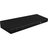 ICY BOX IB-DK2244AC Alámbrico USB 3.2 Gen 1 (3.1 Gen 1) Type-C Negro, Estación de acoplamiento negro, Alámbrico, USB 3.2 Gen 1 (3.1 Gen 1) Type-C, 3,5 mm, 10,100,1000 Mbit/s, Negro, 5 Gbit/s