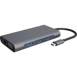 ICY BOX IB-DK4040-CPD Alámbrico USB 3.2 Gen 1 (3.1 Gen 1) Type-C Antracita, Negro, Estación de acoplamiento gris, Alámbrico, USB 3.2 Gen 1 (3.1 Gen 1) Type-C, 100 W, 3,5 mm, 10,100,1000 Mbit/s, Antracita, Negro