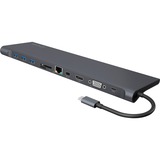 ICY BOX IB-DK-2102-C base para portátil y replicador de puertos Alámbrico USB 3.2 Gen 1 (3.1 Gen 1) Type-A Antracita, Negro, Estación de acoplamiento antracita, Alámbrico, USB 3.2 Gen 1 (3.1 Gen 1) Type-A, Antracita, Negro, 5 Gbit/s, Aluminio, Plástico, USB