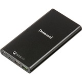Intenso Q10000 batería externa Polímero de litio 10000 mAh Negro, Banco de potencia negro, 10000 mAh, Polímero de litio, Negro