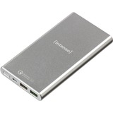 Intenso Q10000 batería externa Polímero de litio 10000 mAh Plata, Banco de potencia plateado, 10000 mAh, Polímero de litio, Plata