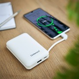 Intenso XC10000 Polímero de litio 10000 mAh Blanco, Banco de potencia blanco, 10000 mAh, Polímero de litio, Blanco