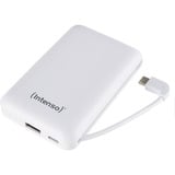 Intenso XC10000 Polímero de litio 10000 mAh Blanco, Banco de potencia blanco, 10000 mAh, Polímero de litio, Blanco