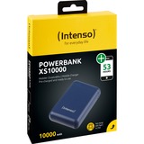 Intenso XS10000 Polímero de litio 10000 mAh Azul, Banco de potencia azul, 10000 mAh, Polímero de litio, Azul