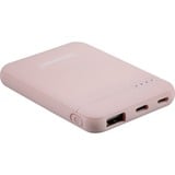 Intenso XS5000 Polímero de litio 5000 mAh Rosa, Banco de potencia rosa, 5000 mAh, Polímero de litio, Rosa