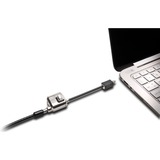 Kensington Cable MiniSaver para Ultrabook (1,8mts), Cerradura insertable 8mts), 1,8 m, Kensington, Llave, Llave plana, Acero al carbón, Negro