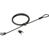 Kensington Cable N17 para notebook Dell (1,8mts), Protección contra robos negro, 8mts), 1,83 m, Kensington, Llave, Acero al carbón, Negro, Plata