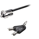 Kensington Candado con llave MicroSaver 2.0 para ordenadores portátiles, Seguridad negro, Kensington, Llave, Acero al carbón, Negro, Plata