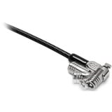 Kensington Candado con llave MicroSaver 2.0 para ordenadores portátiles, Seguridad negro, Kensington, Llave, Acero al carbón, Negro, Plata