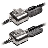 Kensington Candado móvil con llave MiniSaver, Cerradura insertable 1,8 m, Kensington, Llave, Acero al carbón, Negro