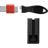 Kensington Candado para puertos USB con protección de seguridad negro, Llave plana, Negro