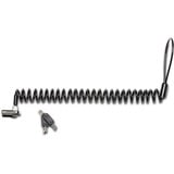 Kensington Candado portátil con llave para ordenadores portátiles NanoSaver, Castillo negro/Plateado, 2,3 m, Kensington, Llave, Acero al carbón, Negro, Plata