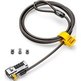 Kensington Candado universal de combinación ClickSafe para portátiles, Castillo negro, 1,8 m, Kensington, Cerradura con combinación, Acero al carbón, Negro, Metálico