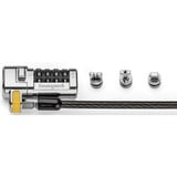 Kensington Candado universal de combinación ClickSafe para portátiles, Castillo negro, 1,8 m, Kensington, Cerradura con combinación, Acero al carbón, Negro, Metálico