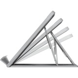 Kensington Elevador de portátil con ventilación ergonómico ajustable para portátiles SmartFit Easy Riser Go, Soporte gris, Soporte para ordenador portátil, Gris, 43,2 cm (17"), 560 g