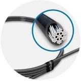 Kensington N17 cable antirrobo Negro 1 m, Cerradura de código negro, 1 m, Cerradura con combinación, Acero al carbón, Negro