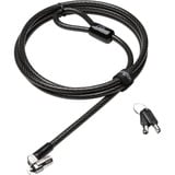 Kensington Supercandado con llave MicroSaver 2.0 para ordenadores portátiles, Seguridad negro, Kensington, Llave, Acero al carbón, Negro, Acero inoxidable