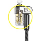 Kensington Supercandado con llave MicroSaver 2.0 para ordenadores portátiles, Seguridad negro, Kensington, Llave, Acero al carbón, Negro, Acero inoxidable