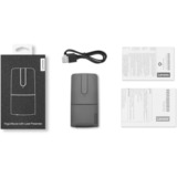 Lenovo Yoga ratón Ambidextro RF inalámbrico Óptico 1600 DPI, Presentador gris, Ambidextro, Óptico, RF inalámbrico, 1600 DPI, Gris