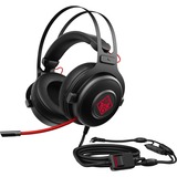 OMEN Auriculares OMEN by 800, Auriculares para gaming negro/Rojo, Auriculares, Diadema, Juego, Negro, Rojo, Binaural, Caja de control en cable