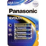 Panasonic LR03 4-BL EVOLTA Batería de un solo uso AAA Alcalino plateado, Batería de un solo uso, AAA, Alcalino, 1,5 V, 4 pieza(s), Azul