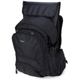 Targus 15.4 - 16 Inch / 39.1 - 40.6cm Classic Backpack, Mochila negro, Ciudad, Unisex, 40,6 cm (16"), Compartimento del portátil, Nylon, Poliéster